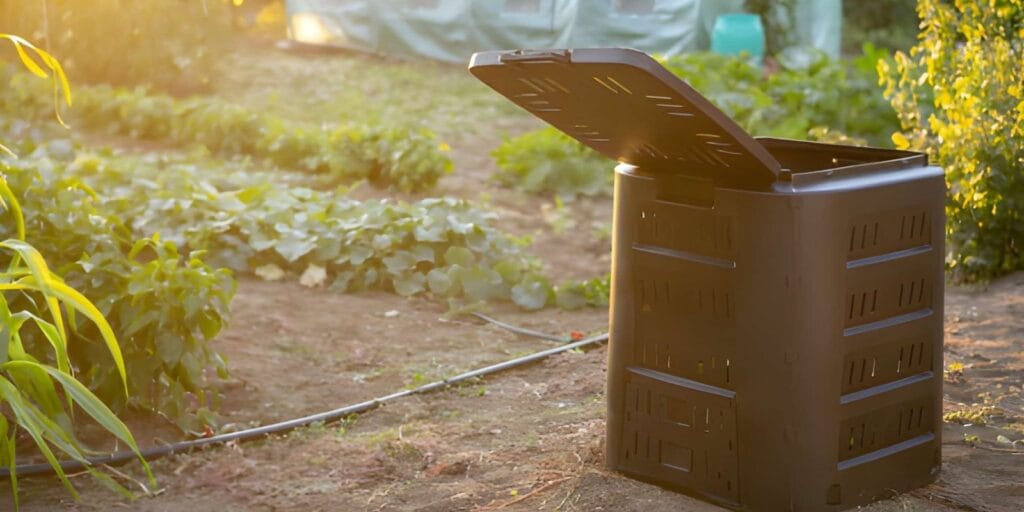 A backyard compost bin is one of the easiest options if you have outdoor space.
