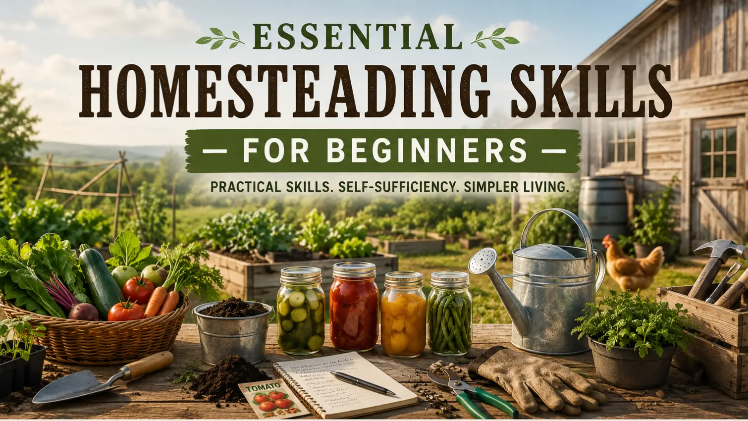 the essential homesteading skills for beginners every homesteader should know