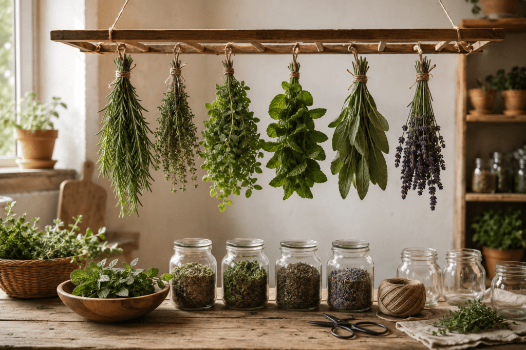 How to Dry Herbs at Home for Fresh Flavor All Year