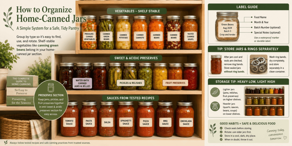 Create a vertical Pinterest pin in 1000x1500 px for a premium homesteading and food preservation blog called Dreamsteading. Design a realistic, ready-to-post Pinterest pin in a clean editorial style.Topic: food preservation pantry setup.Scene: Show a cozy homestead pantry with warm wooden shelves filled with neatly organized labeled home-canned jars, dried herbs, rice, beans, flour, oats, vinegar bottles, baskets, canning lids, and simple canning supplies. The pantry should look organized into clear zones for canned goods, dry goods, baking staples, preserving ingredients, and tools. Use warm natural light and make the space feel practical, calm, beautiful, and beginner-friendly.Style: realistic photography, premium Pinterest aesthetic, clean modern homesteading style, warm natural light, uncluttered composition, editorial magazine look, highly clickable.Color palette: warm cream, sage green, olive green, terracotta, natural wood tones, glass jars, dried herb greens, pantry neutrals.Text overlay:
“Food Preservation”
“Pantry Setup”Optional subtitle:
“Organize jars, dry goods, and canning supplies”Branding:
Add a subtle bottom brand strip with:
“Dreamsteading.com”Layout: Keep the headline large, elegant, and easy to read on mobile. The headline should occupy about 25–35% of the image height. Place the text in the cleanest open area without covering the most attractive pantry shelves. Keep the design spacious, organized, and professional.Mood: cozy, organized, practical, self-sufficient, warm, trustworthy, and Pinterest-worthy.Avoid: clutter, messy pantry shelves, dark lighting, infographic style, arrows, badges, stickers, excessive labels, cartoon style, illustration style, unreadable text, misspelled text, watermark, or overly busy composition.