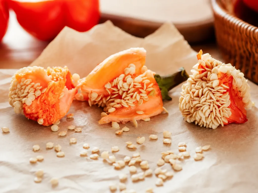 Seed saving for beginners showing a ripe pepper opened to reveal seeds ready for collection